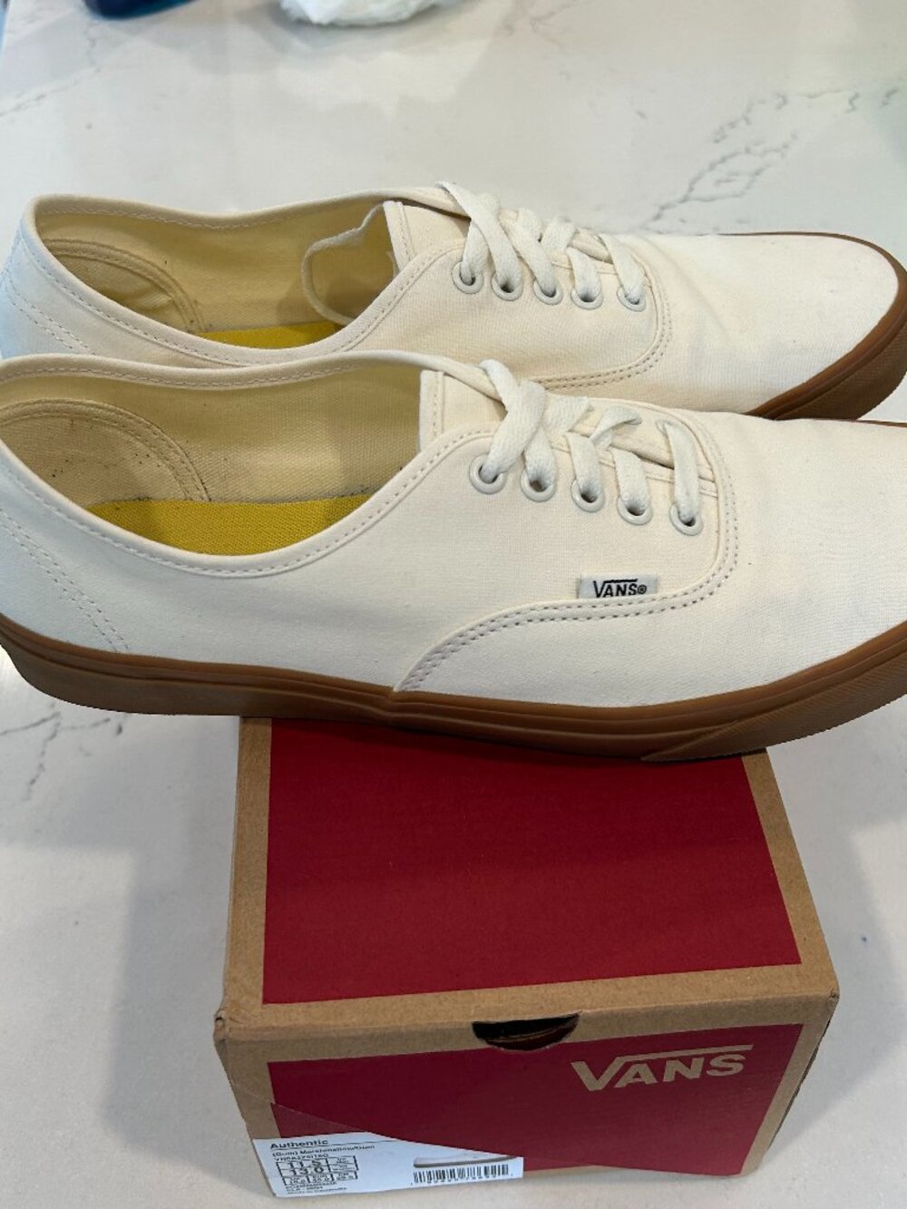 VANS Classic Marshmallow Gum - Size 11.5 - Worn Once - Picture 2 of 6